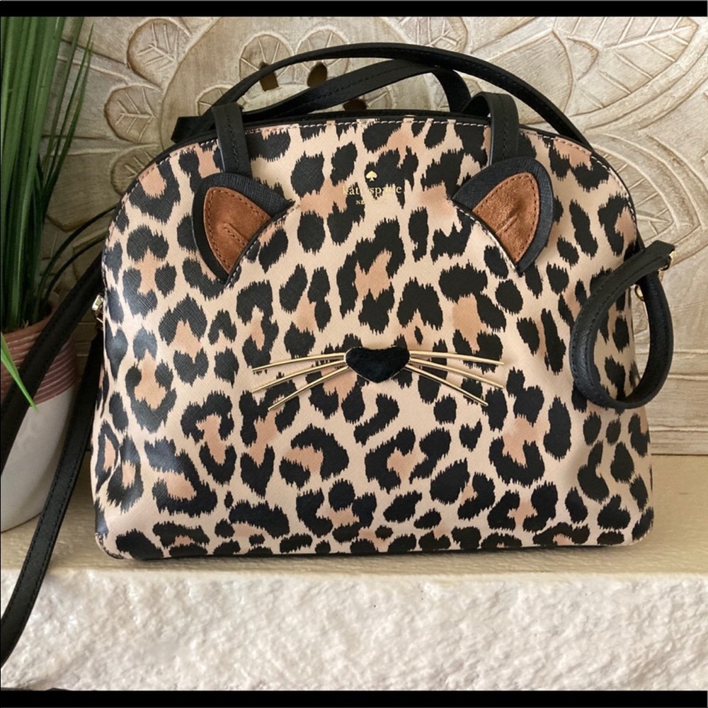Kate Spade Leopard print Lottie Satchel